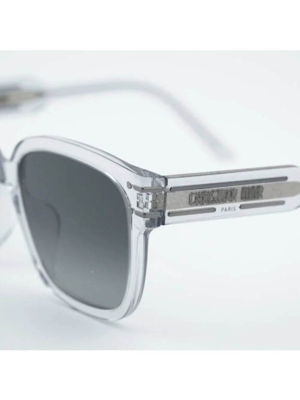 Dior DIORSIGNATURE S7F 45A1 Sunglasses Grey Square Frame, Grey Lenses